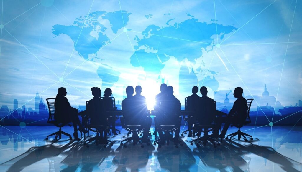 Business professionals in a conference room